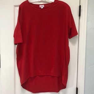 Lularoe Irma XS Solid Red